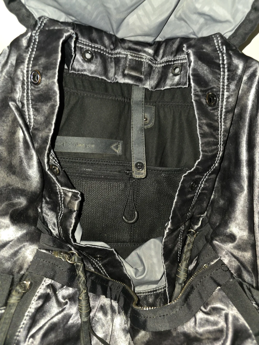 Free With Bundle Lululemon athletica Shiny Charcoal Black Backpack